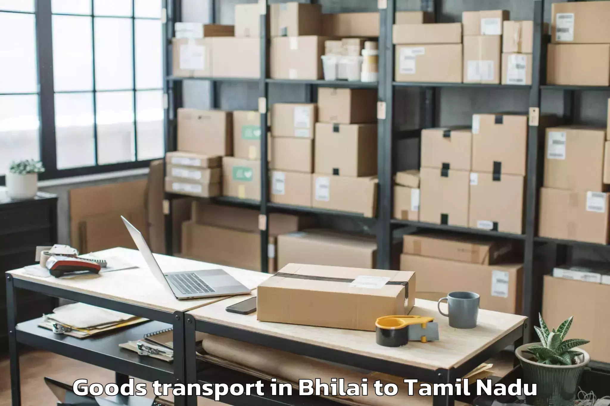 Book Bhilai to Tamil University Thanjavur Goods Transport